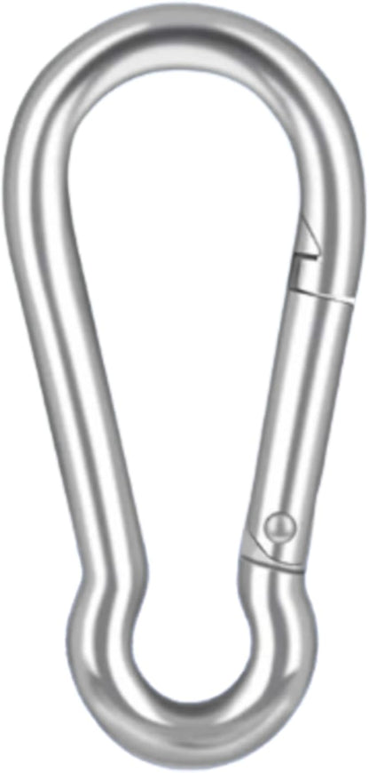MarineNow Stainless Steel 316 Snap Hook Spring Loaded Link Carabiner Connector Marine Grade