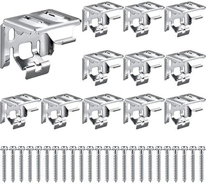 Jetec 3 Pieces Mini Blind Brackets Bracket for Window Blinds, with Screws