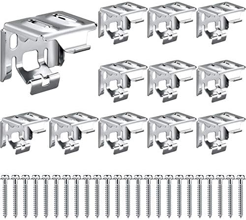 Jetec 3 Pieces Mini Blind Brackets Bracket for Window Blinds, with Screws