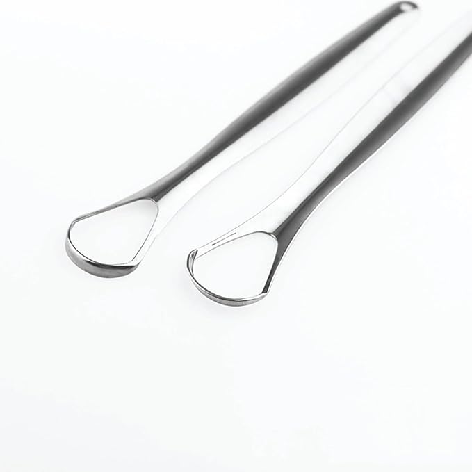 Tartar Removal Tool Oral Tongue Scraper Cleaner for Freshing Breath Portable Non-slip Handle A