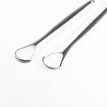 Tartar Removal Tool Oral Tongue Scraper Cleaner for Freshing Breath Portable Non-slip Handle A