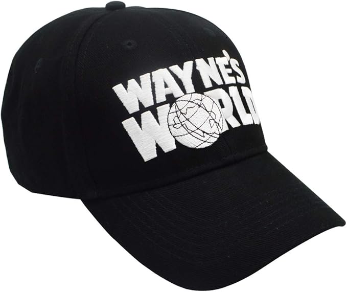 Wayne's Hat Adjustable Unisex Embroidered Trucker Baseball Cap Black