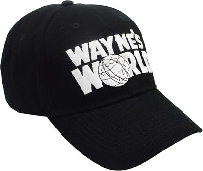Wayne's Hat Adjustable Unisex Embroidered Trucker Baseball Cap Black