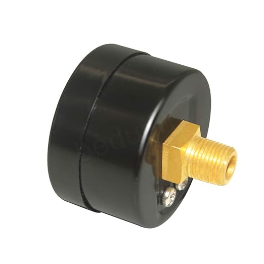Beduan Air Pressure Gauge for Air Compressor 1-12" Dial Center Back Mount, 18" NPT,0-160 Psi