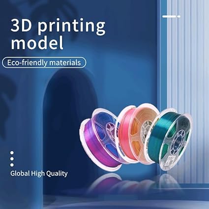 Jinccai 3D Printer Filament PLA+ Filament 1.75mm, Neatly Wound PLA Plus 3D Printing Filament, Dimensional Accuracy +/- 0.02 mm, Fit Most FDM 3D Printer, 1kg Spool (2.2lbs) Black