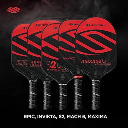 Selkirk Vanguard Hybrid Polypropylene X5 Core  Vanguard Power Polypropylene X6 Core Pickleball Paddles  Carbon Fiber Lightweight Pickleball Paddle  Midweight Pickle Ball Paddles Made in The USA