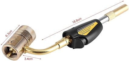 Torch Welding Tool, Gas Self Ignition Turbo Torch Brazing Soldering Welding Plumbing Gun Tool for Welding Soldering of Plumbing Air Conditioning Heating Refrigeration