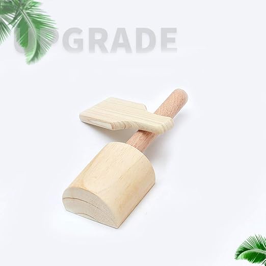 2X Wooden Clay Paddles Pottery Tool for Handmade Kitchen Clay Pottery Ceramic