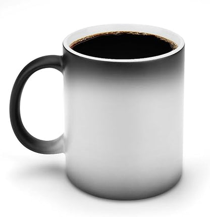 Custom Magic Photo Coffee Cups, Personalized Color Changing Coffee Mug with Picture Text- Heat Sensitive, Tazas Personalizadas Gifts for Men  Women (Ceramic, Color-Changing Mug)