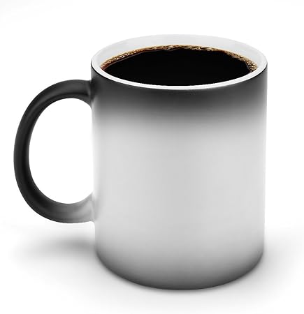 Custom Magic Photo Coffee Cups, Personalized Color Changing Coffee Mug with Picture Text- Heat Sensitive, Tazas Personalizadas Gifts for Men  Women (Ceramic, Color-Changing Mug)