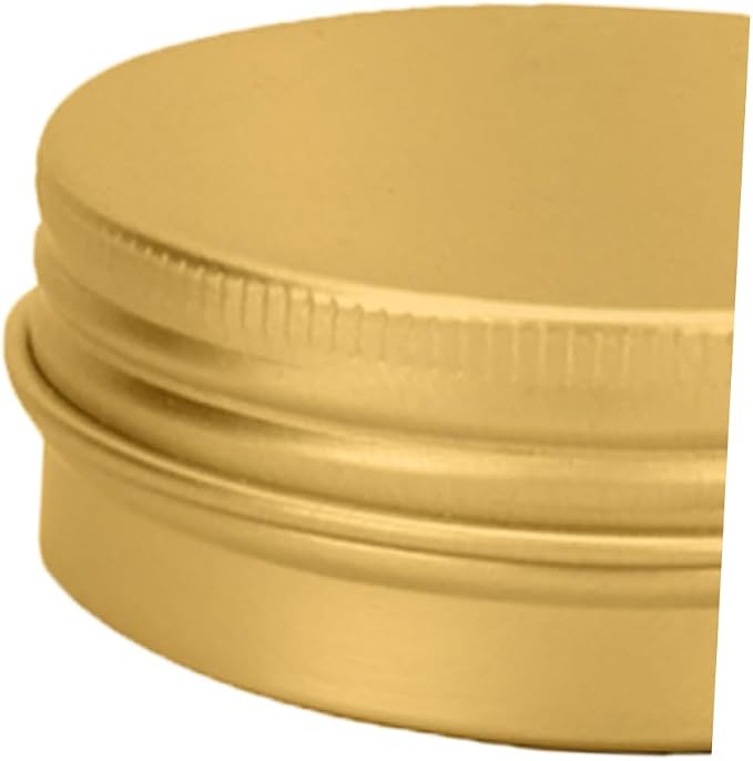 Aluminum Cream Box 30ml with Cover 10Pcs Golden
