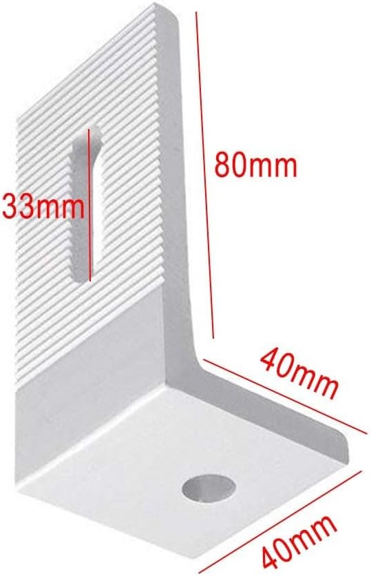 10PCS L Foot Solar Mount, Aluminum Alloy Bracket L Foot, Photovoltaic Mount, Solar Panel Mounting Brackets for Roof PV System Install Accessories(1pc