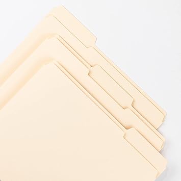 Smead File Folder, Reinforced 13-Cut Tab, Letter Size, Manila, 45 Per Box (10438)