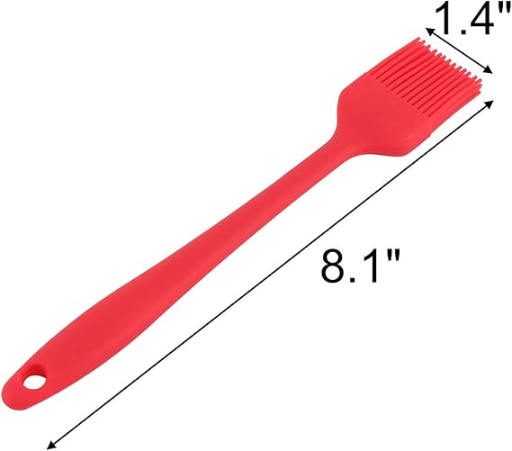 uxcell Silicone Home Kitchenware Cooking Tool Baster Turkey Barbecue Pastry Brush Red