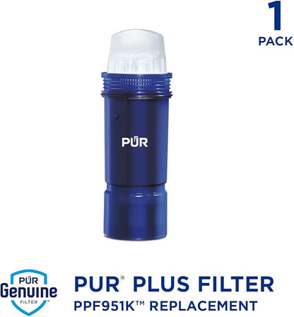 PUR PLUS Lead Reducing Water Pitcher and Dispenser Replacement Filter 1-Pack, NSF and WQA Certified ‚Äì Compatible with all PUR and Beautiful by PUR Pitchers and Dispensers, Blue, PPF951K1