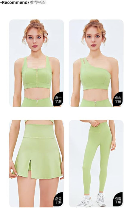 BaronHong Women's Tennis Skirts Stretch High Waisted Golf Skorts Running Sports Workout Activewear