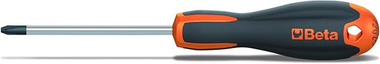 Beta 1202E Evox Phillips Screwdriver, Chrome-plated, Black Tip, PH2, OAL 220mm