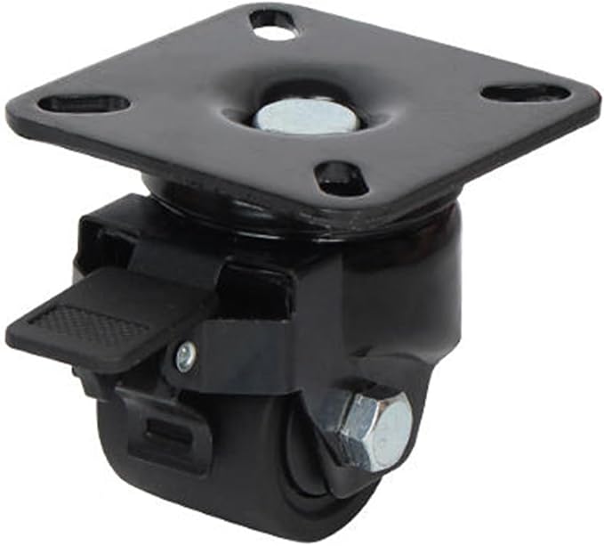 Brake Wheel 2 Inch 3 Inch Caster Silent Wheel Trolley Wheel Lockable with Brake Trolley Wheel for Trolley, Workbench(2inch)
