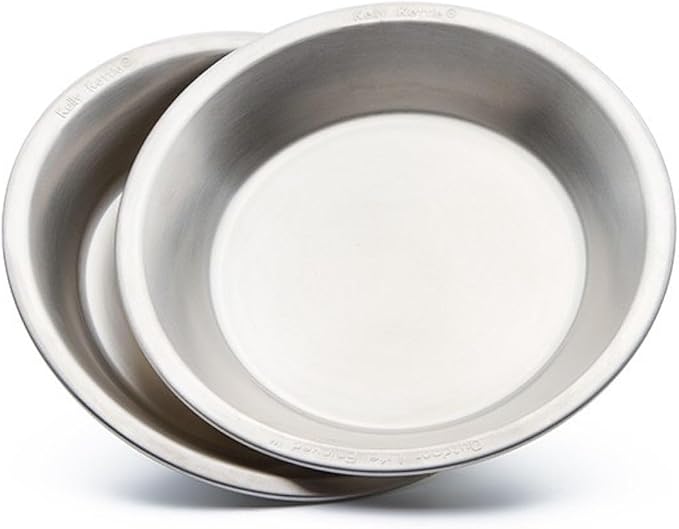 Kelly Kettle Camping Plates Can Also Be Used As Camping Bowls or a Camp Fry Pan Stainless Steel Plates come as a set of 2 7.75 inches in Diameter and 1 Inch Deep.