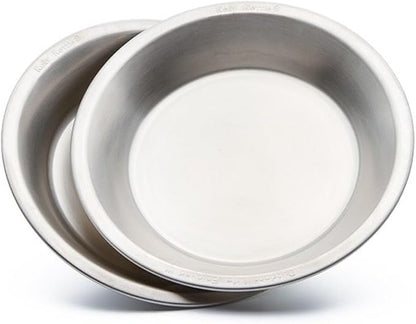 Kelly Kettle Camping Plates Can Also Be Used As Camping Bowls or a Camp Fry Pan Stainless Steel Plates come as a set of 2 7.75 inches in Diameter and 1 Inch Deep.