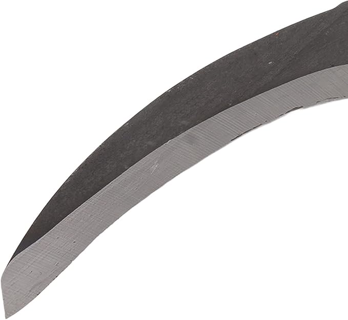 Ejoyous High Manganese Steel Double Scythe, Steel Grass Sickle Multifunctional Mowing Cutting Trees Handheld Double Sickle for Outdoor Gardening Tools (Single Cutter Head)