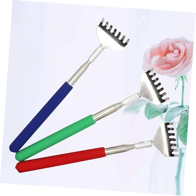 Portable Back Massager 3pcs Random Color Metal Scratcher for Body Massage
