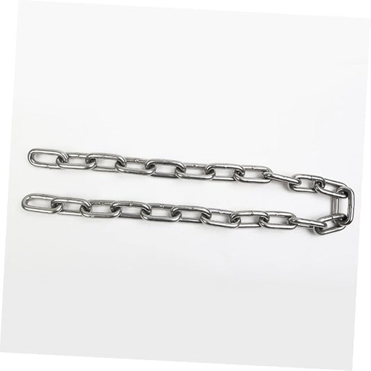 304 Steel Pet Leash Chain Industrial Metal Bearing Chain 4mm Thick Corrosion-proof 2m Length
