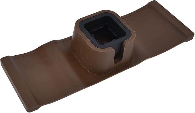 , Couch Arm Cup Holder, Sofa Arm Cup Tray, Silicone Couch Drink Holder Couch Cup Holder Armrest Organizer with Sticky Base for Living Room Balcony (Ordinary Brown)