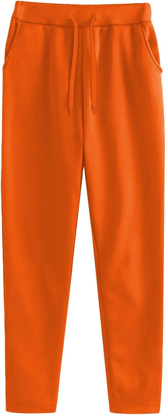 Womens Wide Leg Sweatpants Baggy Trendy Comfy Straight Leg Lounge Pants Fall Outfits Athletic Joggers with Pockets