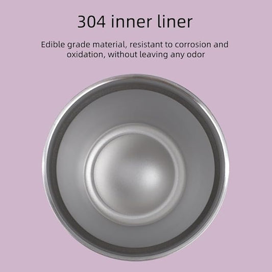 20oz Insulated Cup, Car Cup, Vacuum Stainless Steel Water Ccup With Lid and Straw, Suitable for Travel, Ddriving, and Office (Rose, Straw cover), CTBWB058