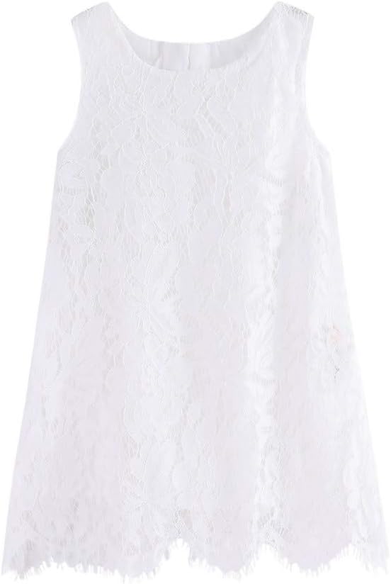 Mud Kingdom Girls Lace Dress Lightweight Party Elegant with Zipper