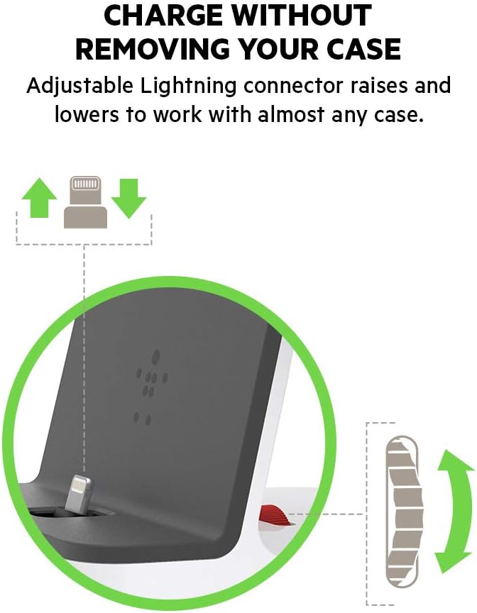 Belkin Magnetic 2-in-1 Lightning Charging Dock for Apple iPhone and Apple Watch - Black
