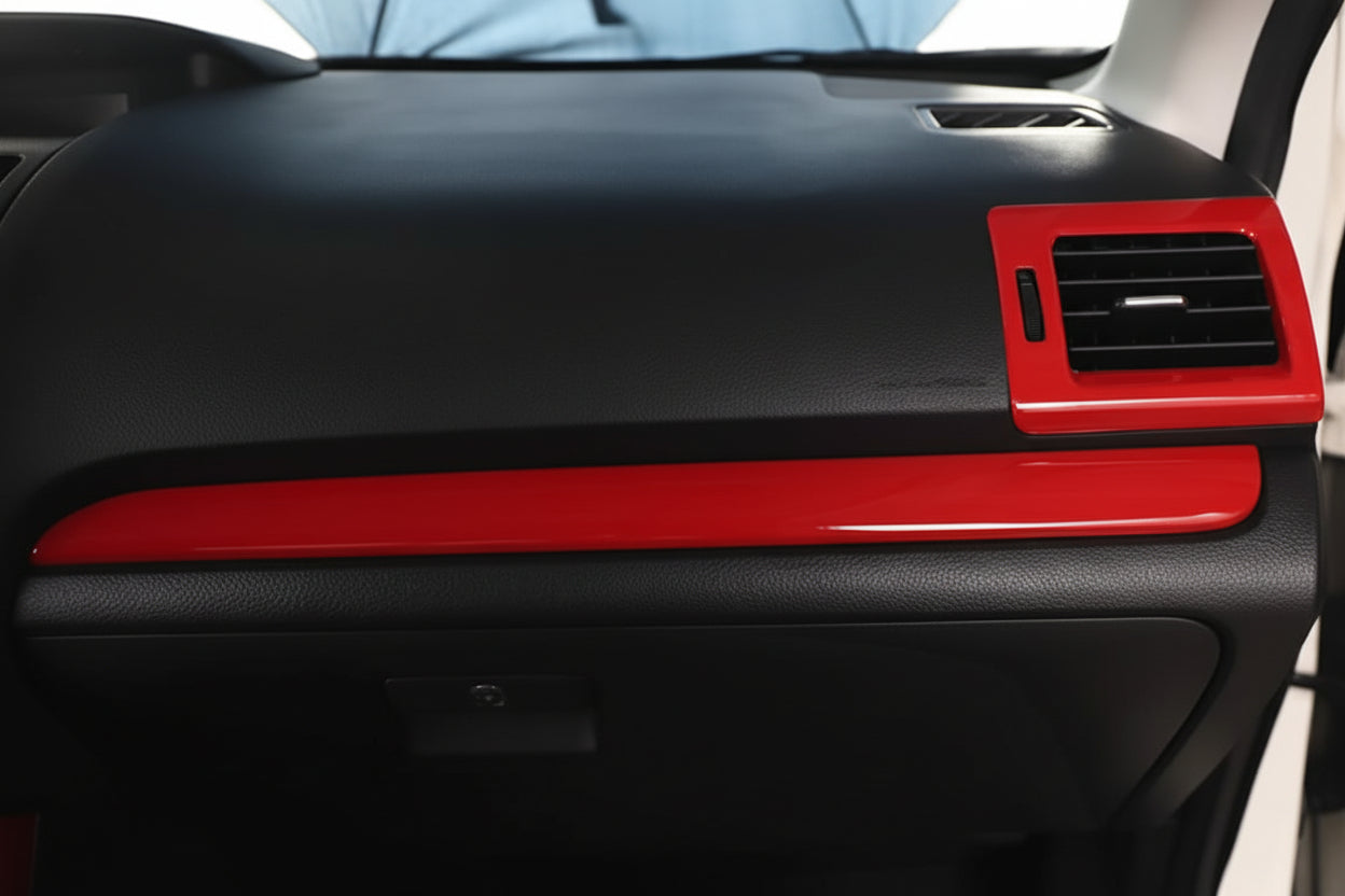 Dashboard Edge Cover Trim – Red ABS Plastic Interior Decoration for 2013–2018 Forester