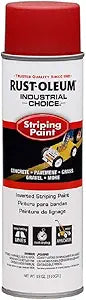 Rust-Oleum 1665838 S1600 System Inverted Striping Paint, 18-Ounce, Red