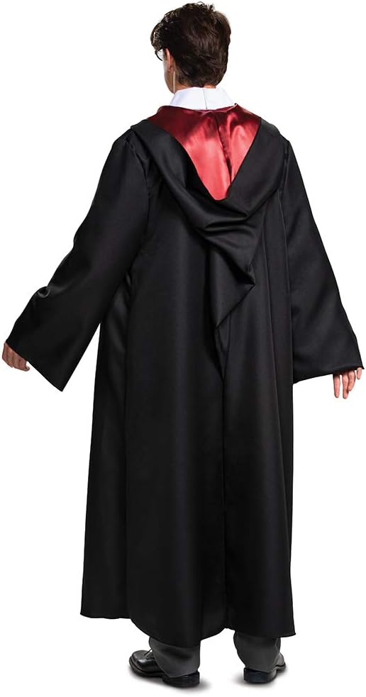 Harry Potter Robe, Deluxe Wizarding World Hogwarts House Themed Robes for Adults, Movie Quality Dress Up Costume Accessory