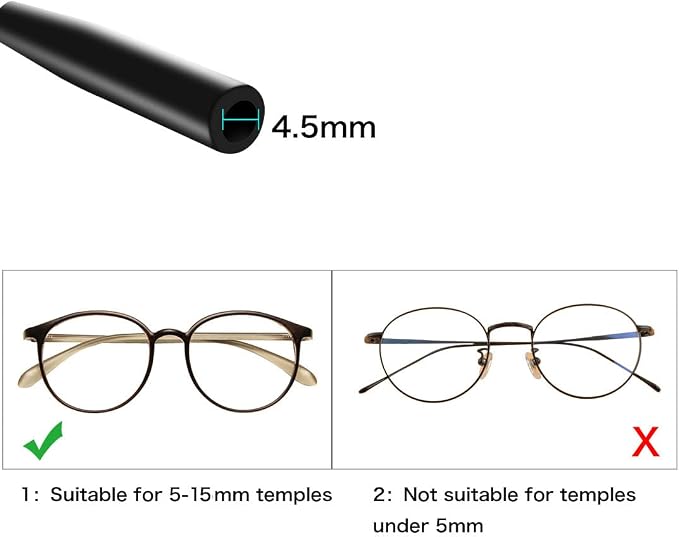 Festty Glasses Strap Sports, 3 pcs, for Kids Women Men, Adjustable, Black No Tail,Non-slip Eyeglasses Strap, Sunglasses Lanyard String Chain, Reading Eye Glasses Holders Around Neck, Eyewear Retainer