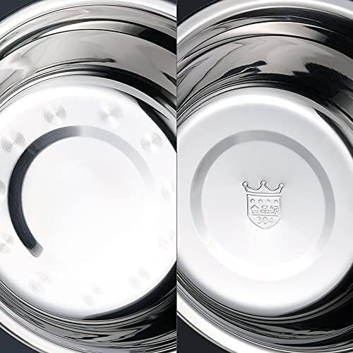 Household Stainless Steel Bowl 304 Small Large Kitchen Sink Circular Washbasin Soup Bowl Basin ened and Deepened Bowl