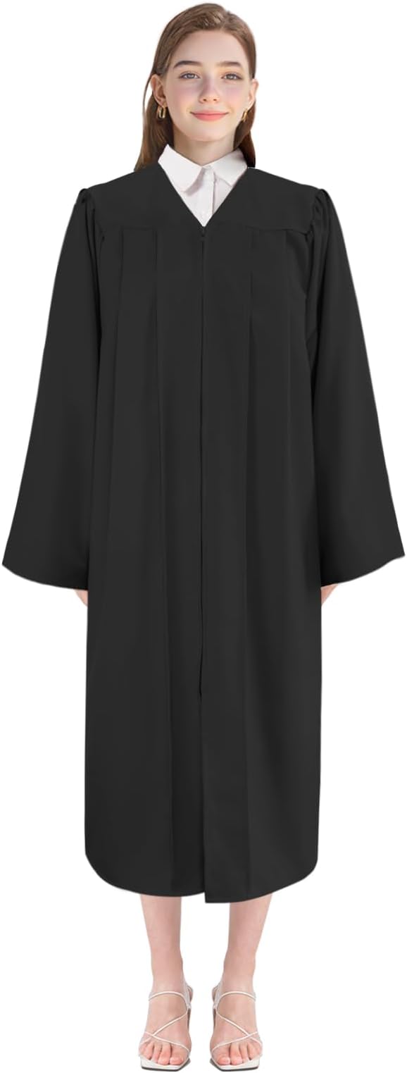 Happy Secret Matte Choir Robes for Church Adults Graduation Gown Baptismal Robes
