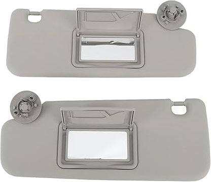 1 Pair Sun Visor Left Right Sun Visor with Mirror Replacement Compatible for Sonic Aveo 2012 to 2016 Grey Left Driver Side Sun Visor