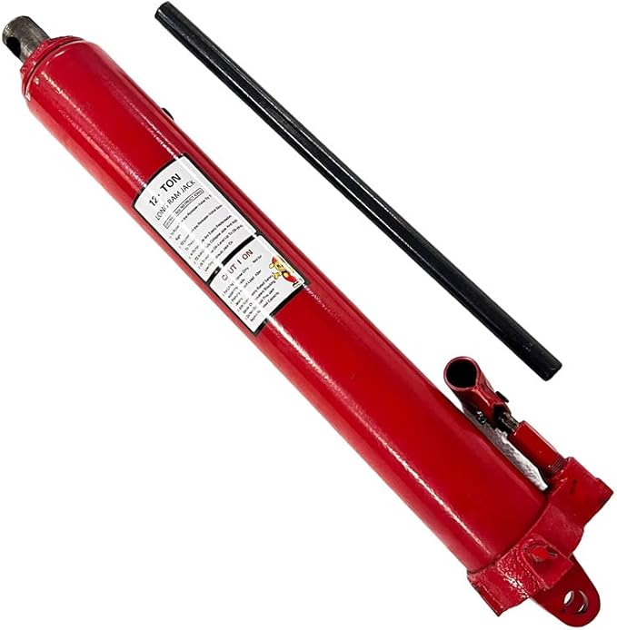 Heavy duty stroke 12 ton hydraulic Jack Ram Jack engine lifting crane with handle