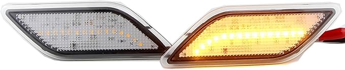 Side Marker Lights for Mercedes Benz E350 E550 E63 AMG Sedan Wagon 2010-2013, Dynamic Front Bumper LED Side Marker Lights