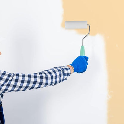 Small Paint Roller Kit: 4 Inch High Density Foam Paint Rollers for Easy Wall Painting and Staining, 1 Foam Rollers Replacement Included