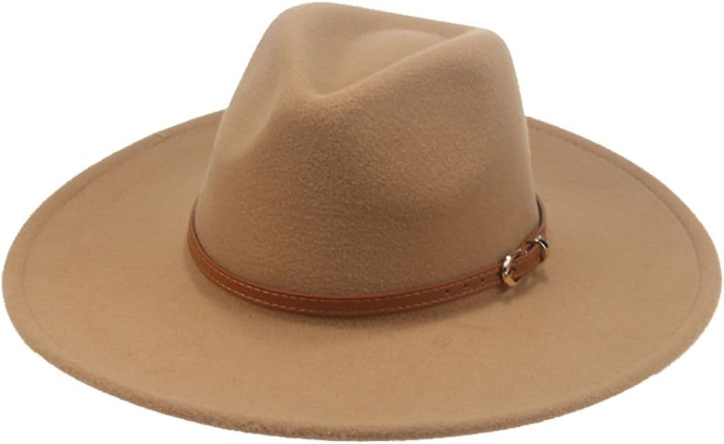 Fedora Hats Big Birm Solid Belt Band Felt Men Hats Gentlemen Classic Casual Formal Women Hats