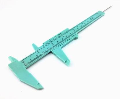 Honbay 4pcs Mini Double Scale Plastic Vernier Caliper Ruler Measuring Tool