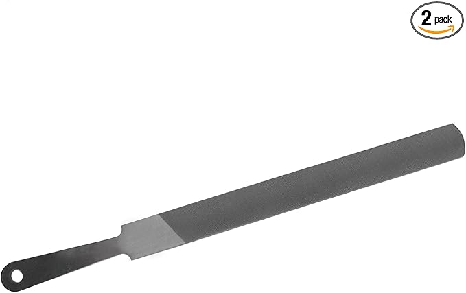 10" Handy File for Plastic Laminate Edge Finishing?Second Cut Grade High Carbon Hardened Steel Flat Mill File (10-Inch 1 Pcs)