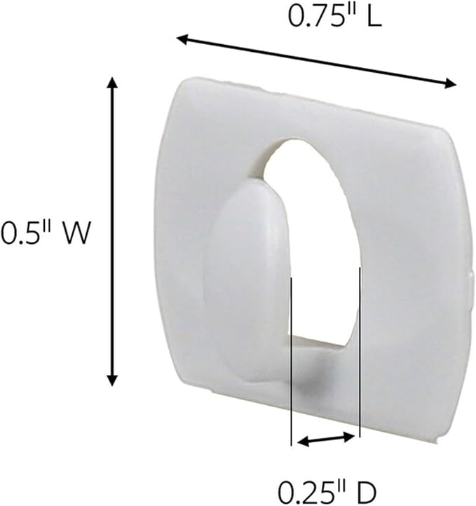 Command Decorating Clips, 40 Clips and 48 Command Strips, Damage Free Hanging Light Clips with Adhesive Strips, No Tools Small Wall Clips for Hanging Lights and Cables
