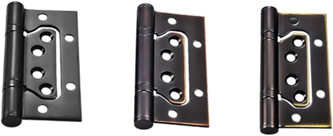 Stainless Steel Spring Hinges for Kitchen Cabinet Doors Heavy Duty Load Capacity Design with Easy Installation Black Finish for Furniture Applications