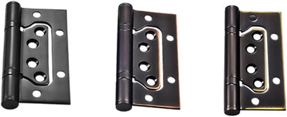 Stainless Steel Spring Hinges for Kitchen Cabinet Doors Heavy Duty Load Capacity Design with Easy Installation Black Finish for Furniture Applications