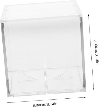 Toyvian Baseball Display Box Transparent Acrylic Baseball Holder for Memorabilia Elegant Cube Design for Home and Office Decoration Durable Protection and Clear Visibility