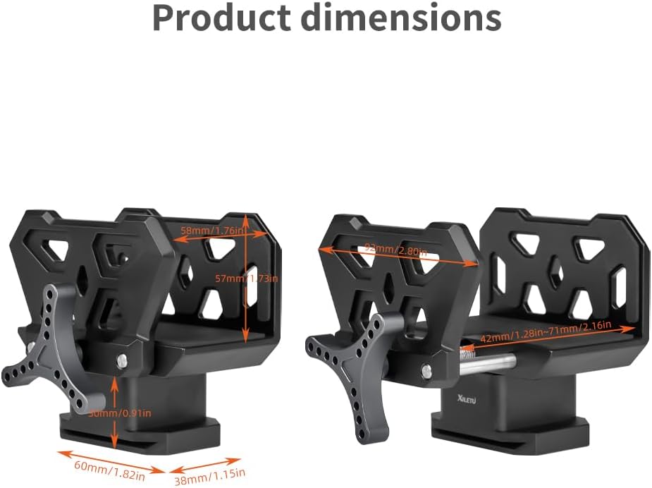Arca Swiss Saddle Tripod Mount for Hunting Lightweight Tripod Clamp with Arca Quick Release Dovetail Universal Gun Clamp for Shooting Target Practice Outdoors